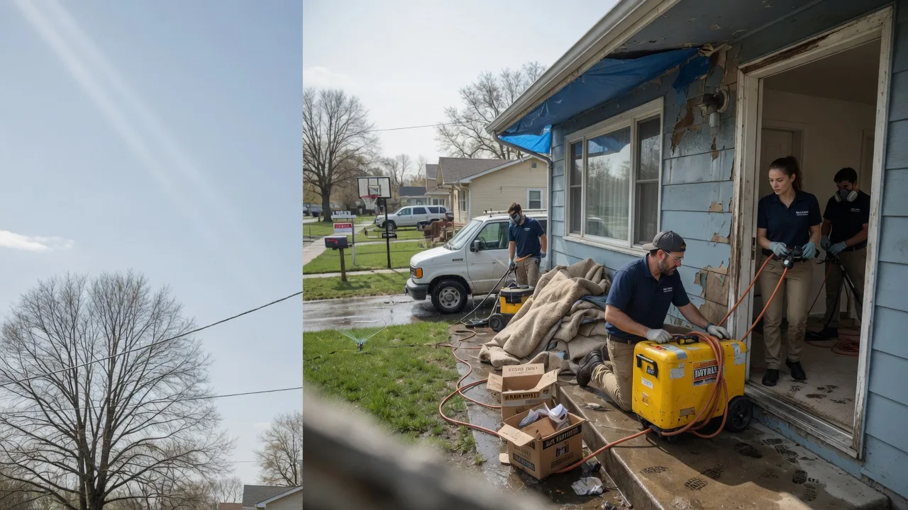 Basement Flood Cleanup in Wing, ND near me